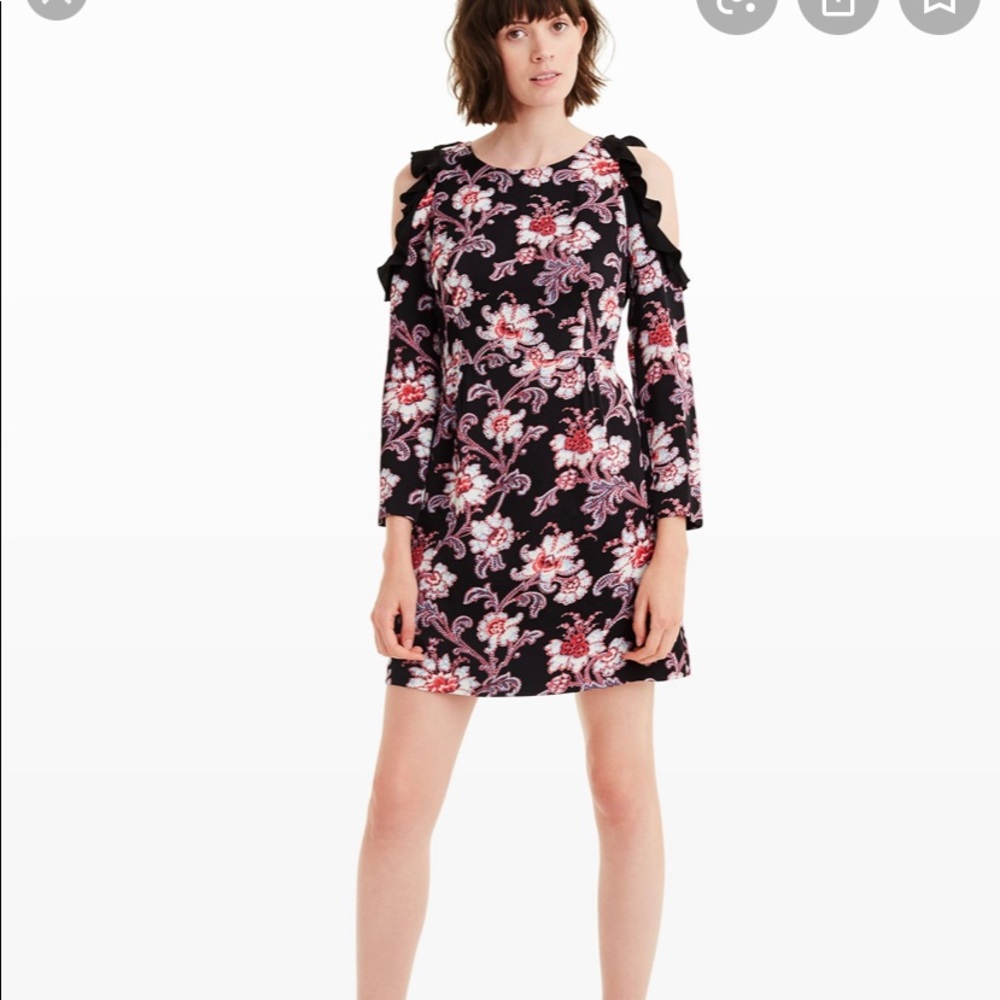 Club Monaco Theodora cold shoulder dress